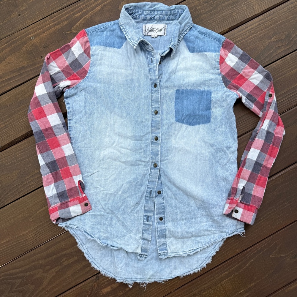 White Crow - Red Plaid Jean Shirt